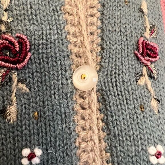 Women’s vintage Koret Cottagecore floral size Small Cardigan sweater. - Picture 5 of 8